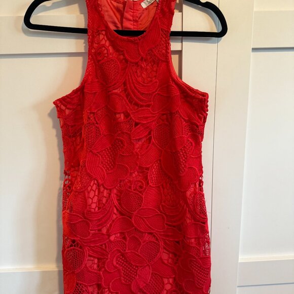 Lovers + Friends Caspian Shift Dress in Coral, size XS - Picture 3 of 6